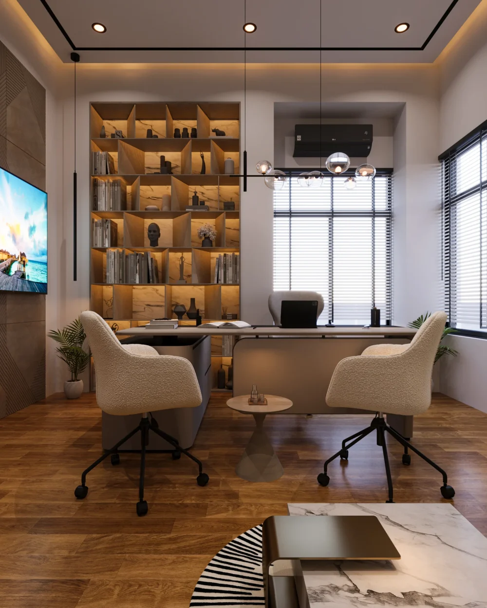 Director Room Interior design rahim yar khan